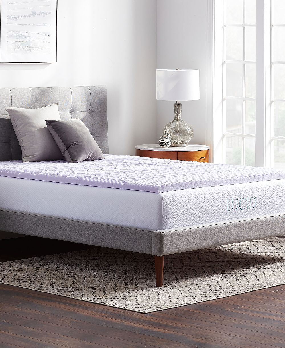 Lucid Dream Collection Наматрасник с эффектом памяти Lavender Memory Foam, Twin