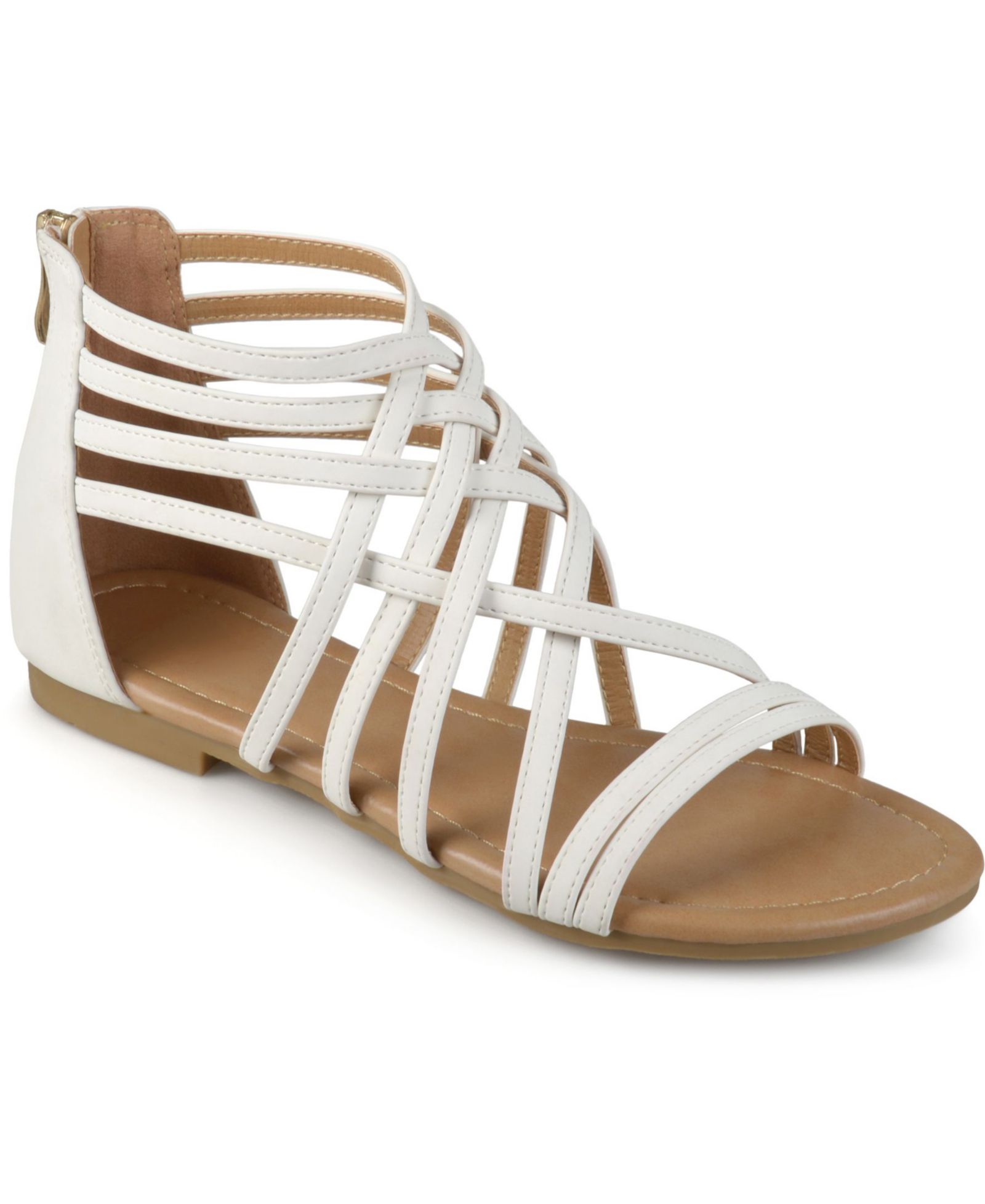 Женские сандалии Journee Collection Hanni Crisscross Strappy Flat