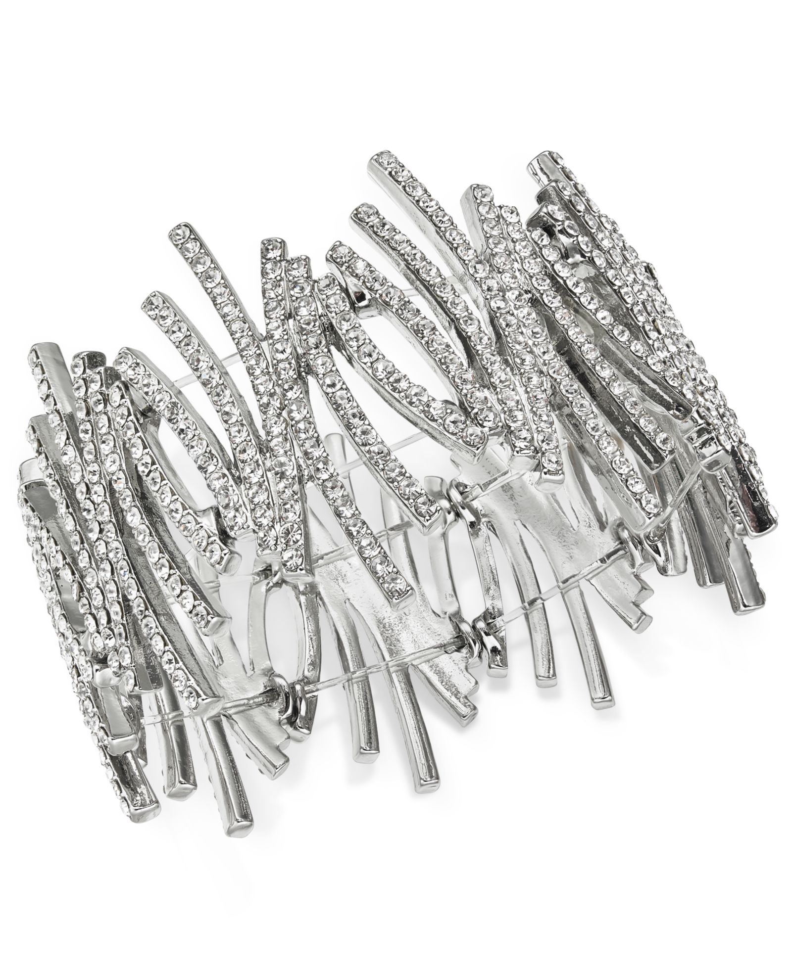 I.N.C. International Concepts Crystal Zig-Zag Stretch Bracelet, Created for Macy's