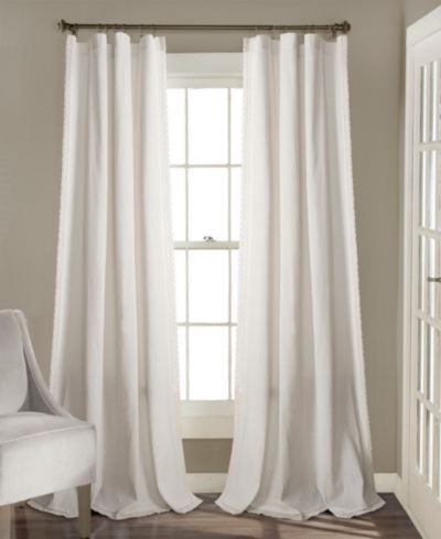 Шторы Lush Decor Rosalie с легким светофильтром, пара, 54" W x 120" L