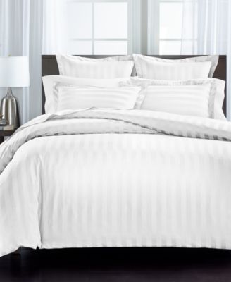 Charter Club комплект из 3 пододеяльников в полоску, 1.5" Stripe, 550 Thread Count, 100% хлопок, King