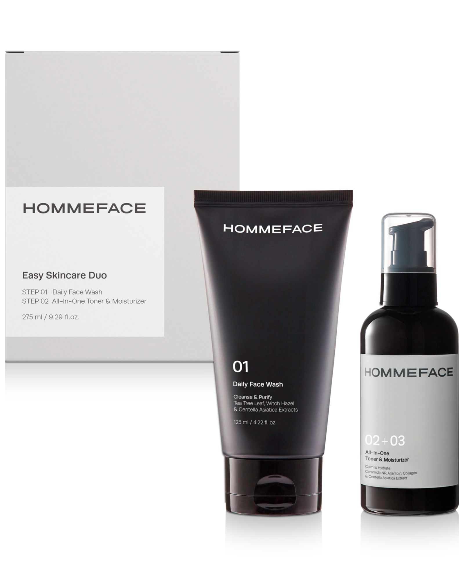 Мужской набор для ежедневного ухода за кожей HOMMEFACE 2-Step