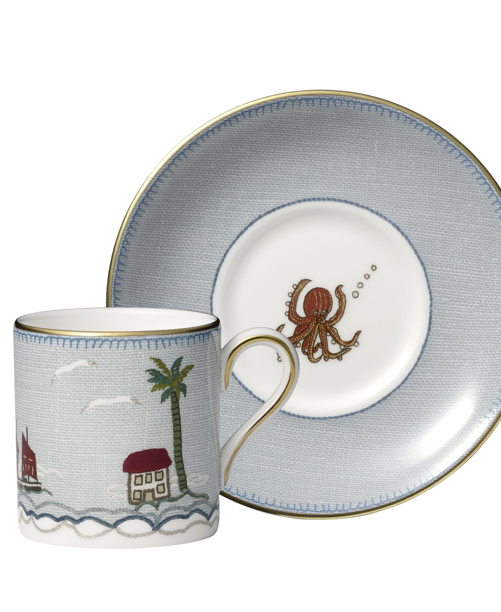 Набор чашка и блюдце Wedgwood Sailors Farewell Espresso