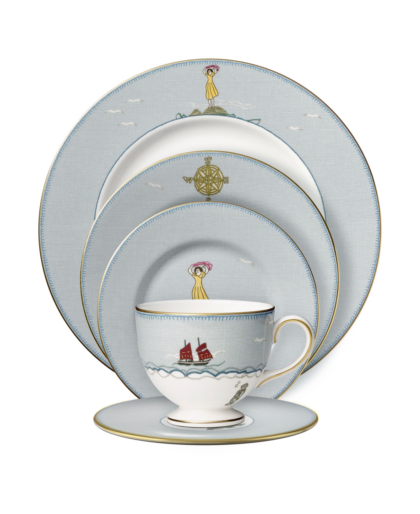 Сервировочный набор Wedgwood Sailors Farewell, 5 предметов