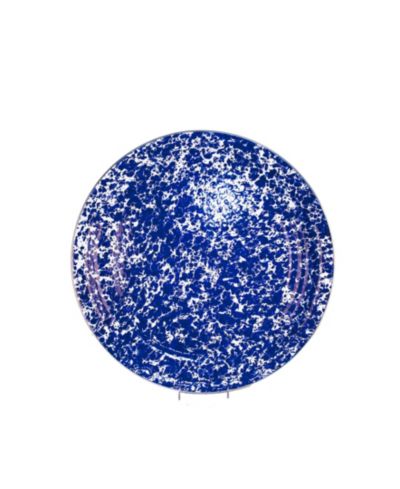 Сервировочный поднос Golden Rabbit Cobalt Swirl Enamelware Collection, 15.5"