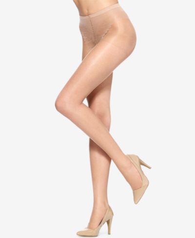 Hue Women's  French Lace Control Top Pantyhose U5970N