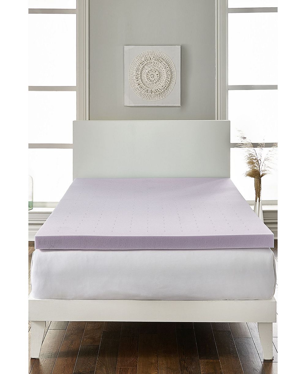 Rio Home Fashions Loftworks 2" Lavender Infused Deep Sleep Therapy Extra Soft Mattress Foam Topper, Twin XL