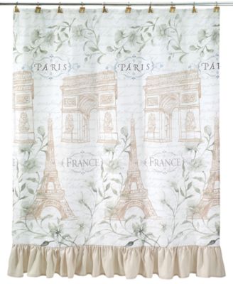 Avanti Paris Botanique Printed Shower Curtain, 72" x 72"