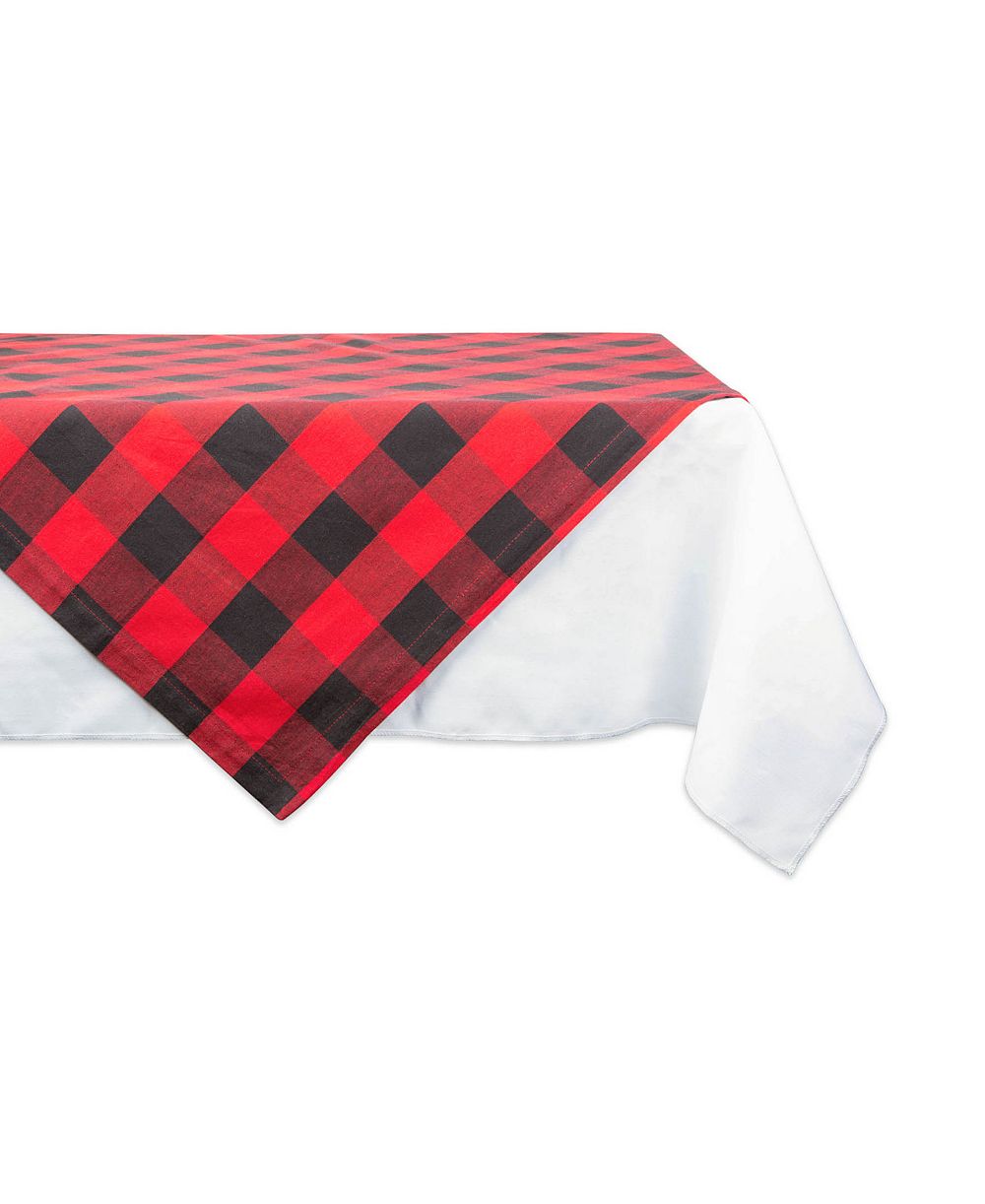 Design Imports Buffalo Check Table Topper 40" x 40"