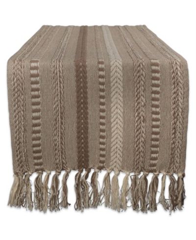 Скатерть-дорожка Design Imports Braided Stripe 15" x 108"