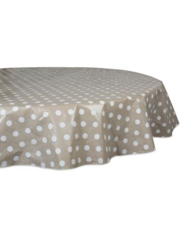 Design Imports Скатерть Polka Dot Vinyl, 70" Round