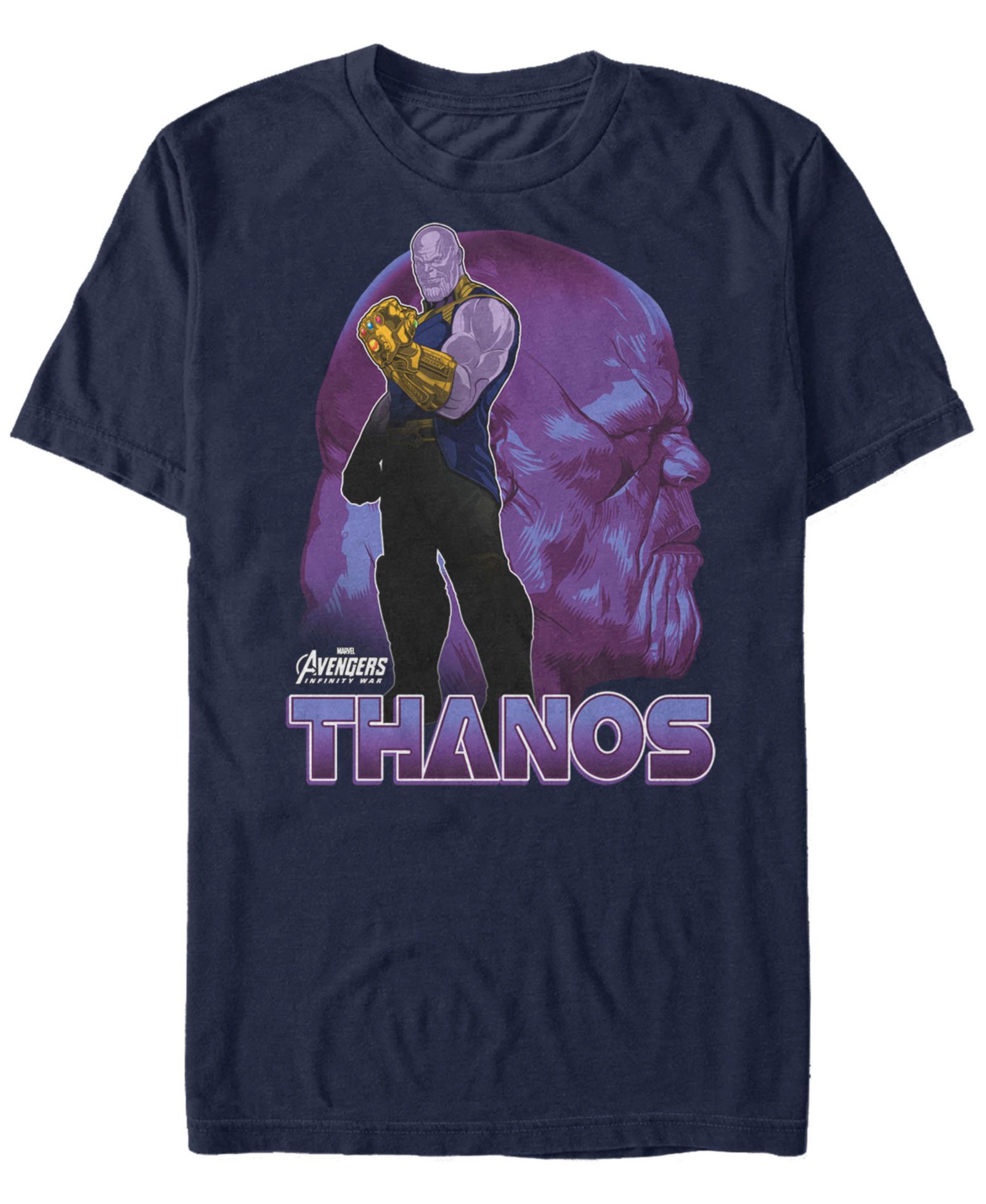 Мужская футболка Marvel Avengers Infinity War Thanos Strong Pose с коротким рукавом