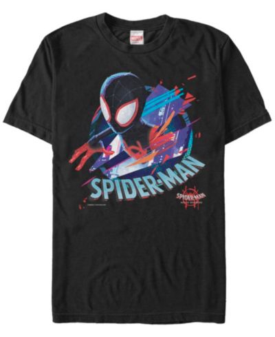 Мужская футболка Marvel Spider-Man Into The Spiderverse Distorted Geometric Short Sleeve, Fifth Sun