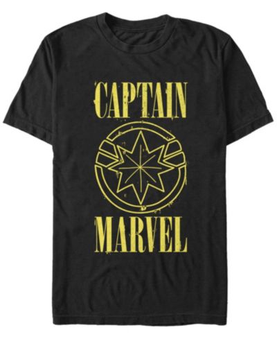 Fifth Sun Мужская футболка Captain Marvel Yellow Symbol Short Sleeve