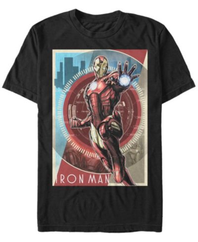 Мужская футболка Marvel Men's Avengers Iron Man Power с коротким рукавом