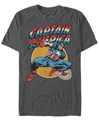 Мужская футболка Marvel Comic Collection Retro Captain America Short Sleeve