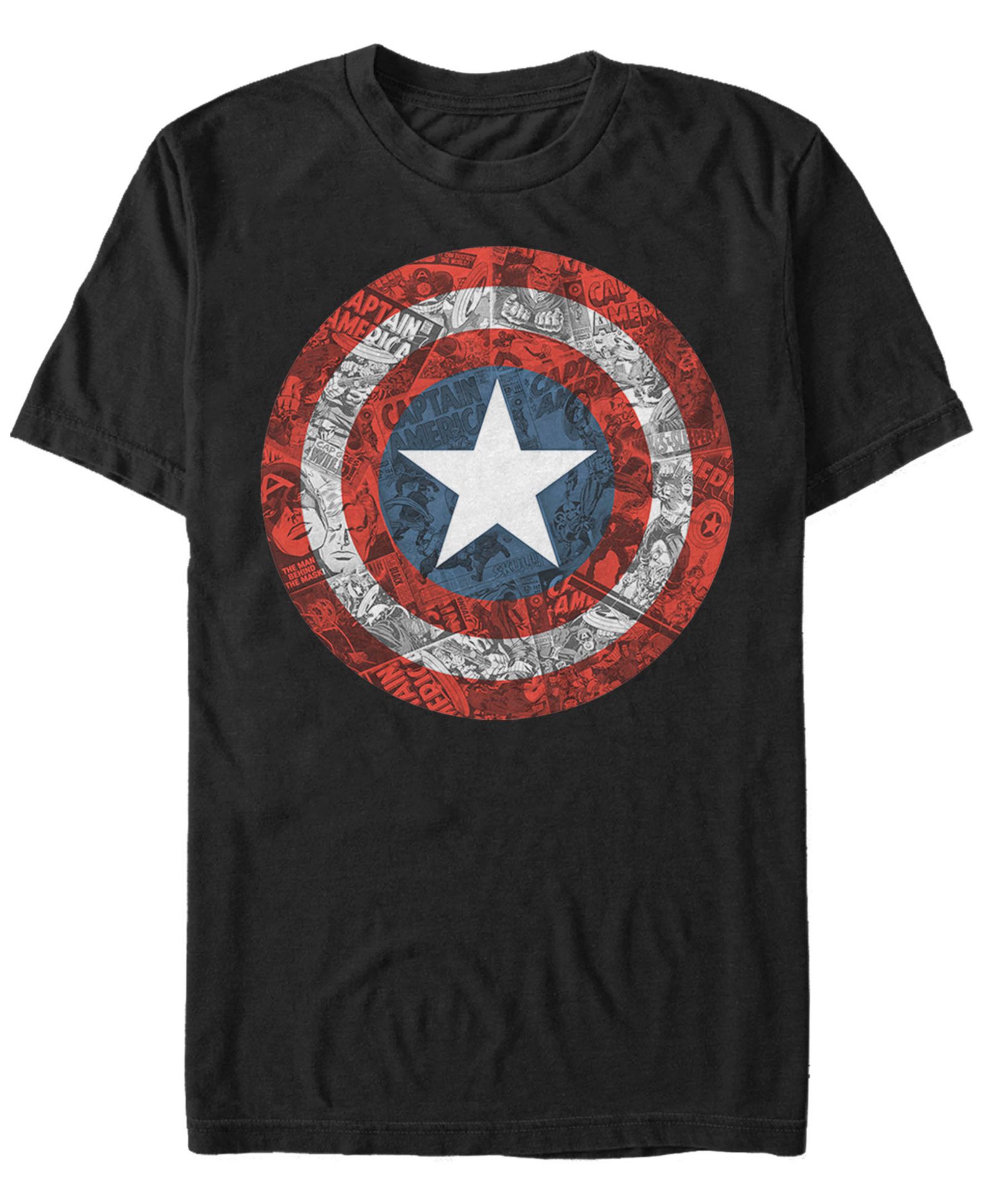 Marvel Мужская футболка Captain America Comic Style Shield Short Sleeve из коллекции Comic Collection