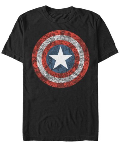 Marvel Мужская футболка Captain America Comic Style Shield Short Sleeve из коллекции Comic Collection
