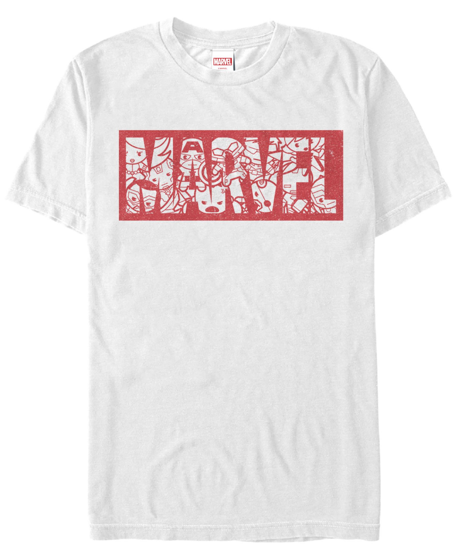 Marvel Men's Comic Collection Kawaii Marvel Men's Logo Short Sleeve T-Shirt