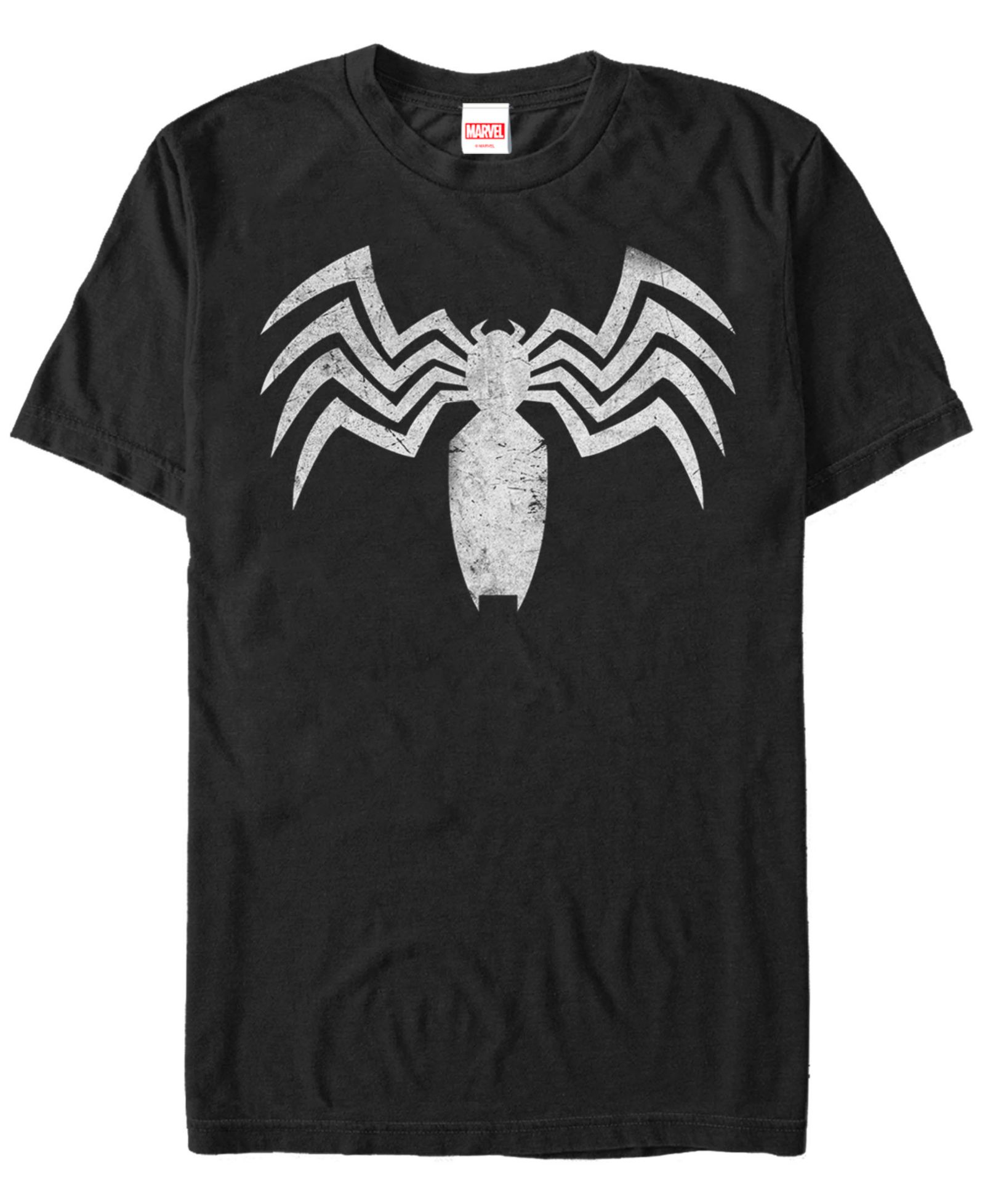 Marvel Men's Venom Distressed Venom Chest Logo Short Sleeve T-Shirt