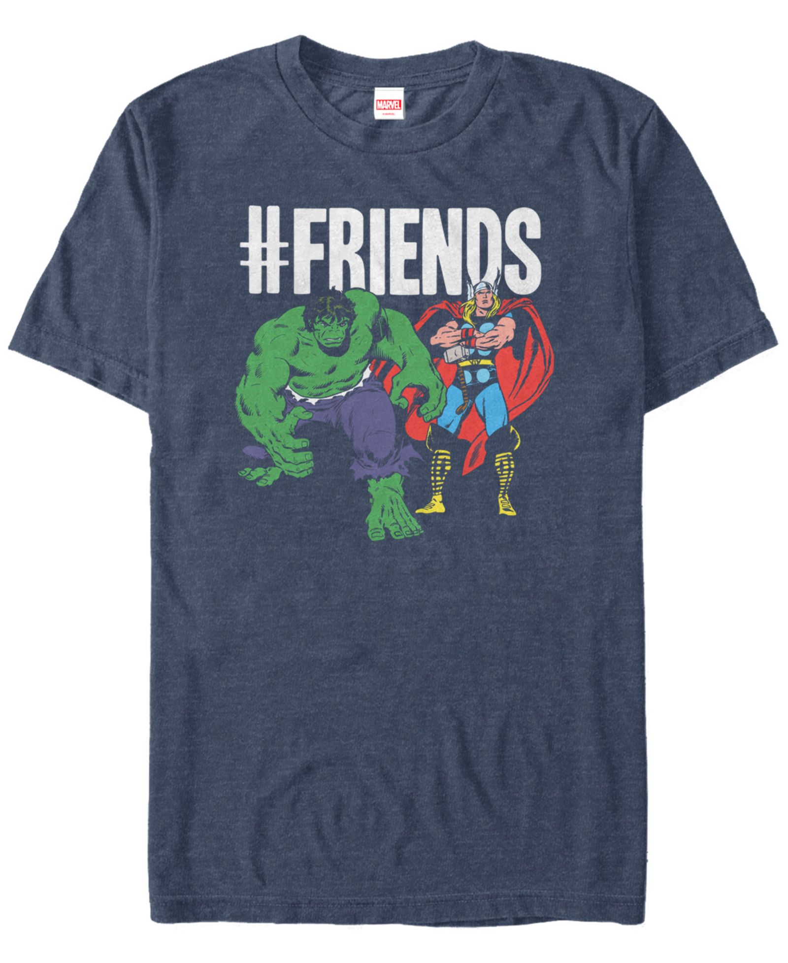 Футболка Marvel Мужской Comic Collection The Hulk and Thor We're friends с коротким рукавом