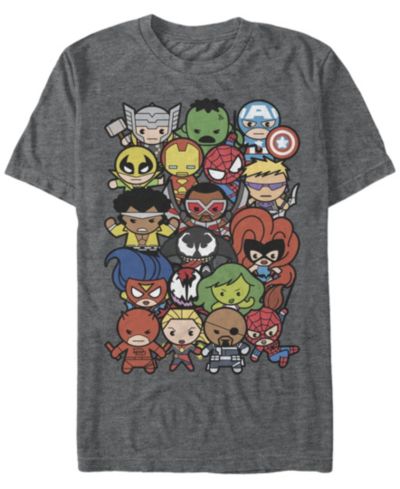Мужская футболка Marvel Men's Comic Collection Kawaii Marvel Men's Dogpile с коротким рукавом
