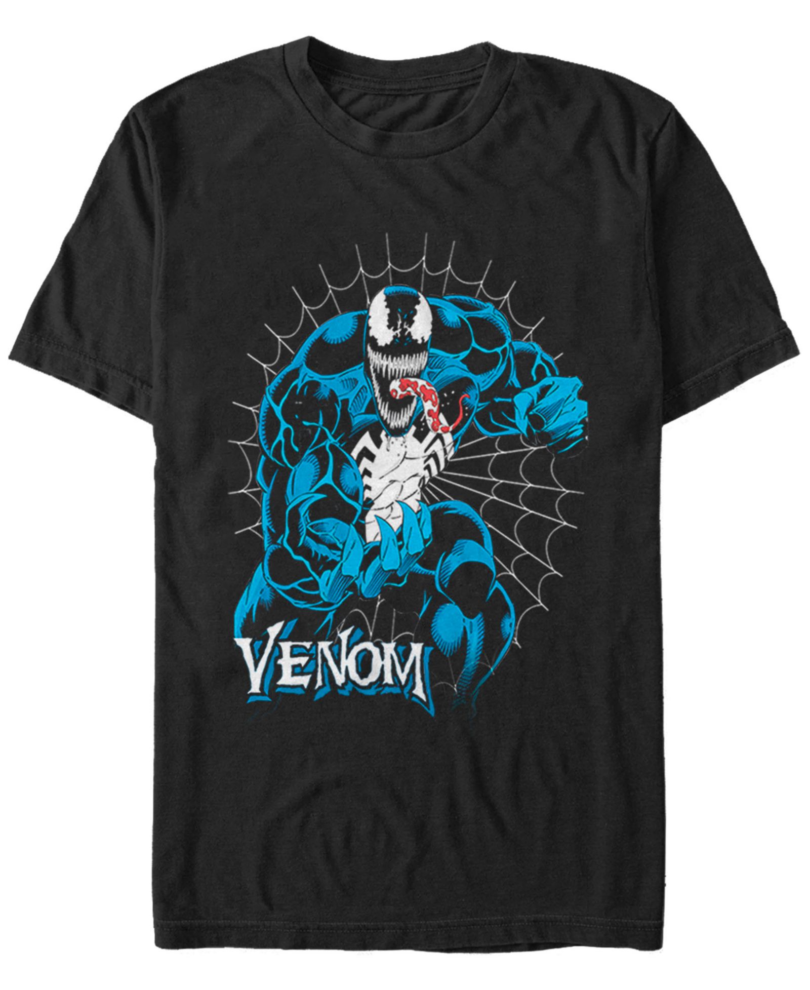 Футболка Marvel Men's Comic Collection Venom Webbed Action Pose с коротким рукавом