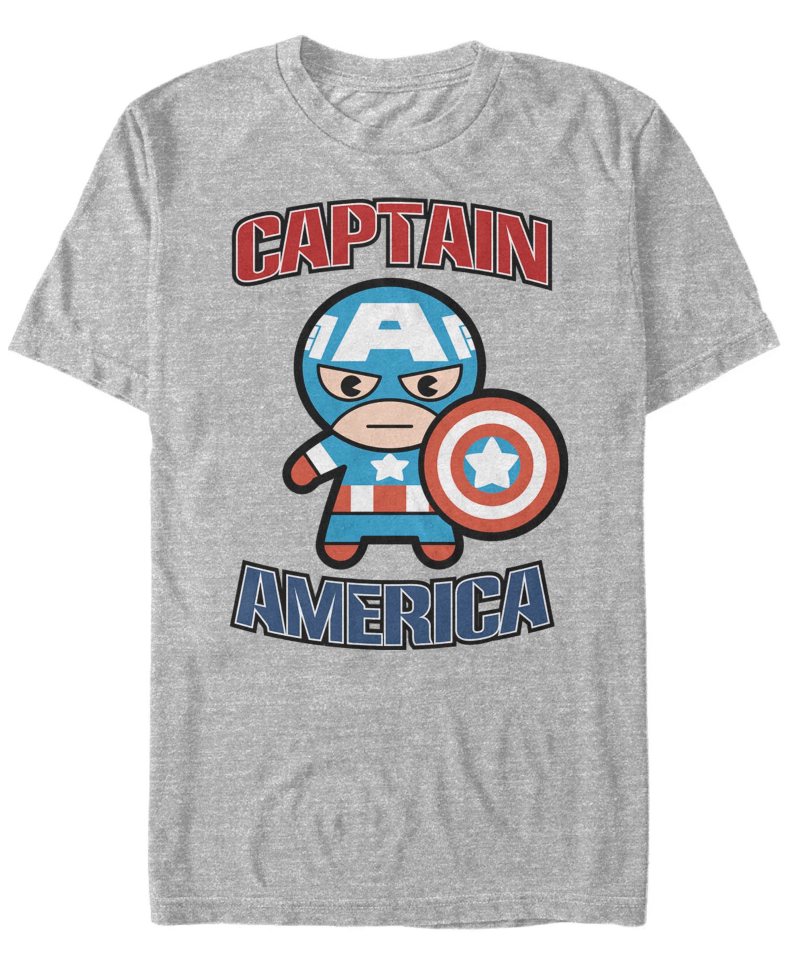Футболка Marvel Men's Comic Collection Captain America Kawaii с коротким рукавом