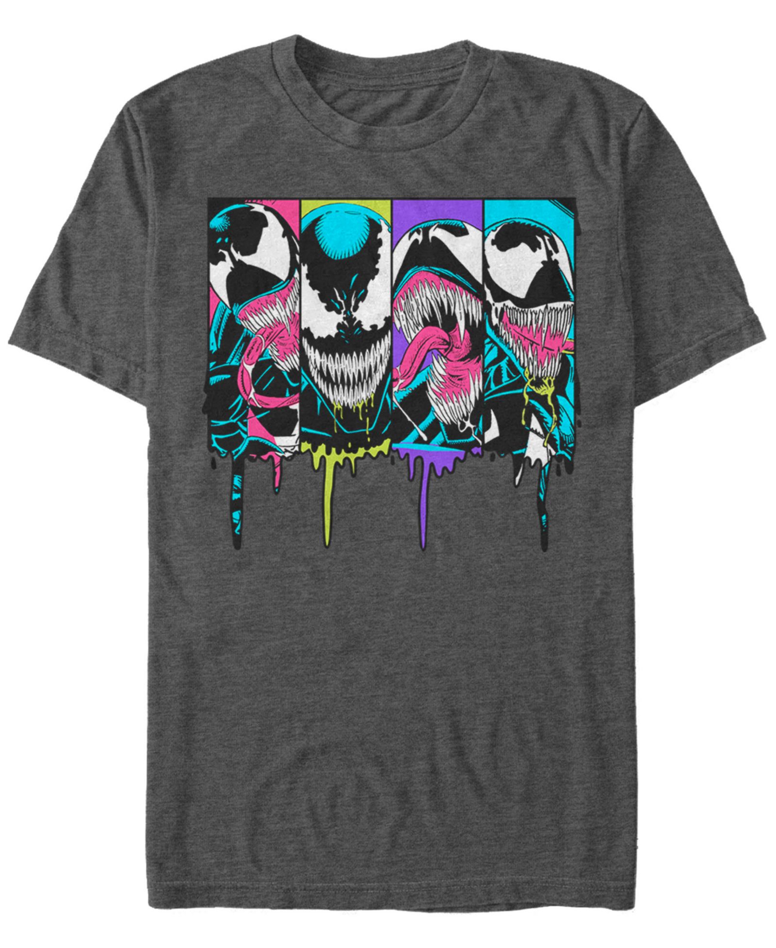 Мужская футболка Fifth Sun Marvel Comic Collection Venom Neon Dripping Panels Short Sleeve