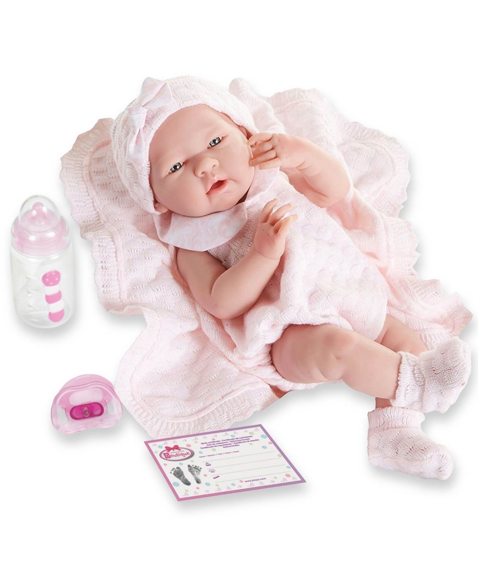 Кукла-новорожденная Jc Toys La, 15", анатомически правильная, реалистичная, от 2 лет