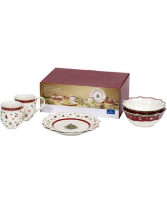 Villeroy & Boch Toys Delight 6-Piece White Breakfast Set, Service for 2