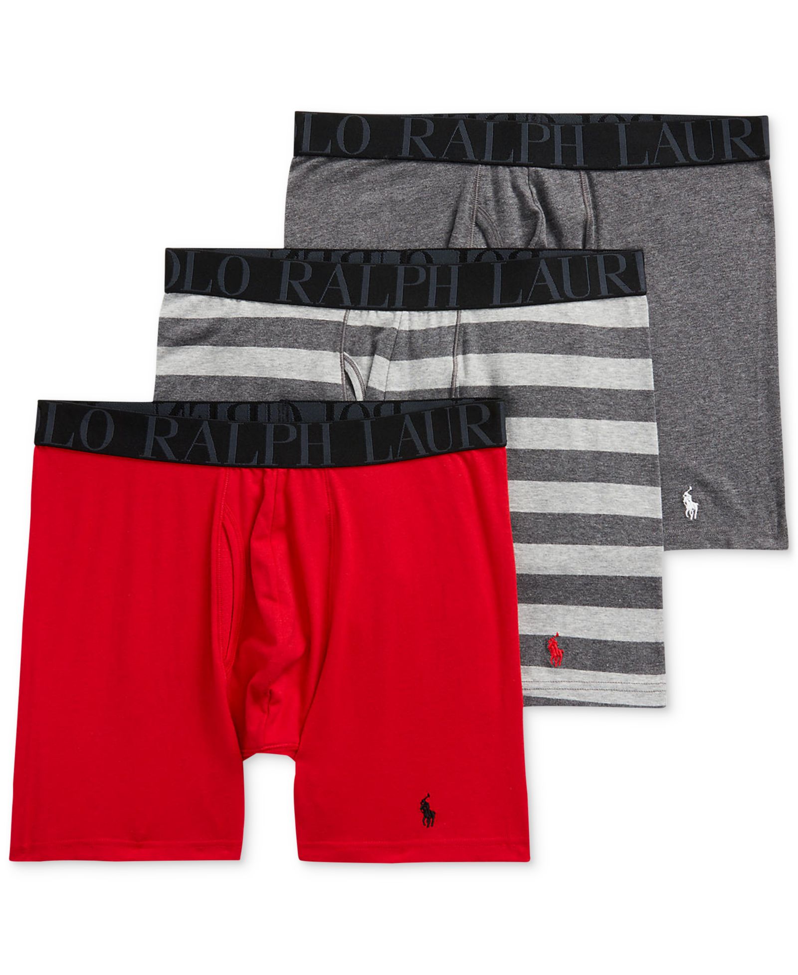 Polo Ralph Lauren Men's 3-Pack Classic Stretch Boxer Briefs