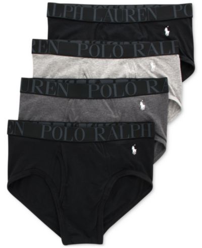 Мужской комплект классических трусов Polo Ralph Lauren 4-Pack Classic Stretch Briefs