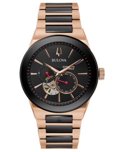 Bulova Men's Automatic Grammy Two-Tone Stainless Steel Bracelet Watch 41mm