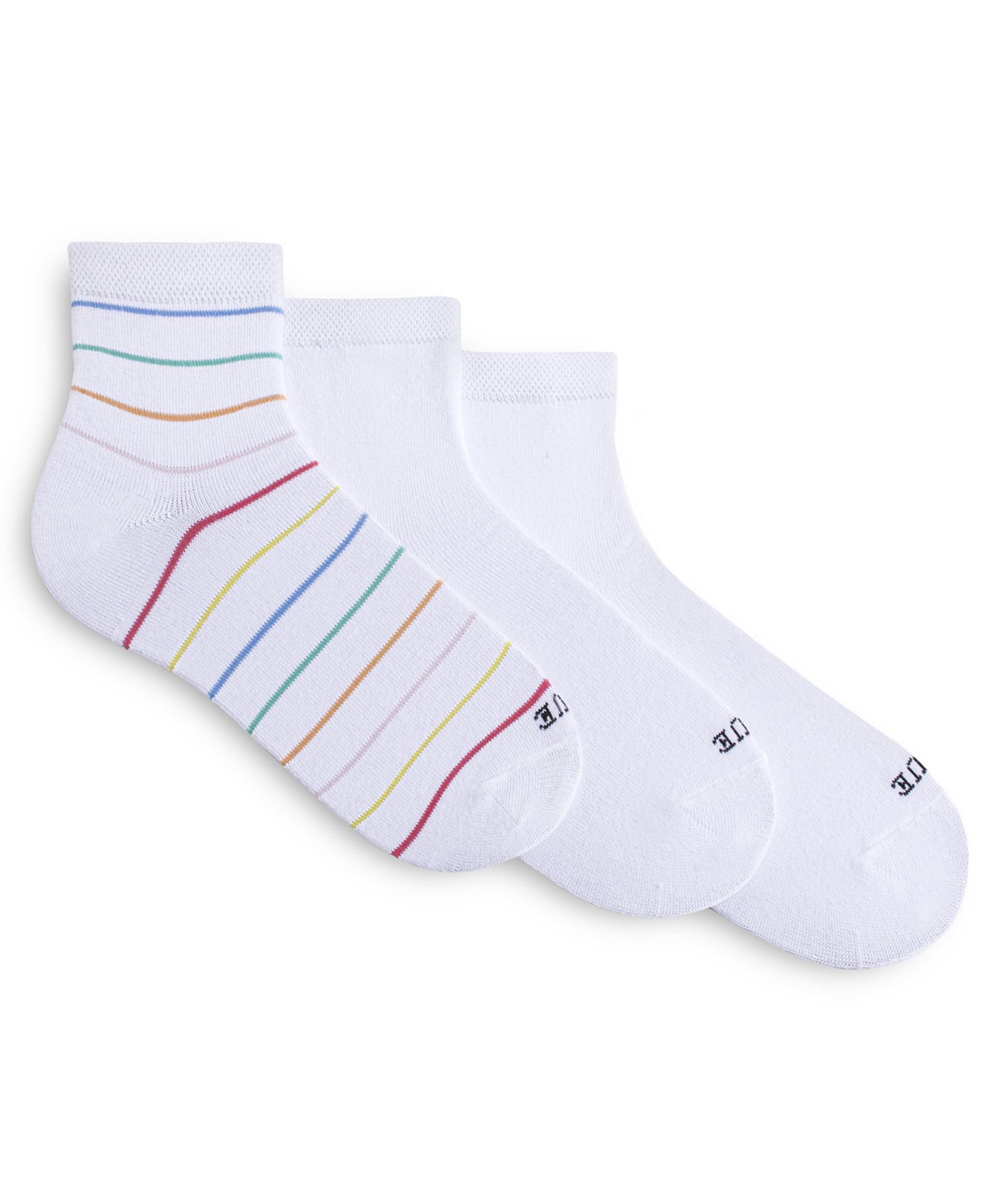 Hue Women's 3-Pack Super Soft Cropped Socks