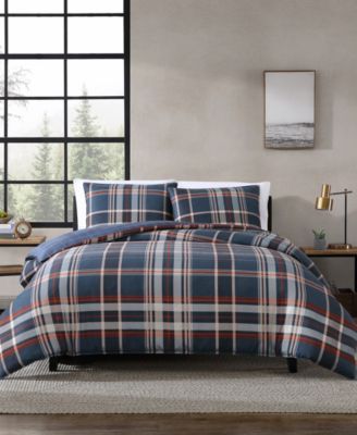 Eddie Bauer Shasta Lake Navy Comforter Set, Twin