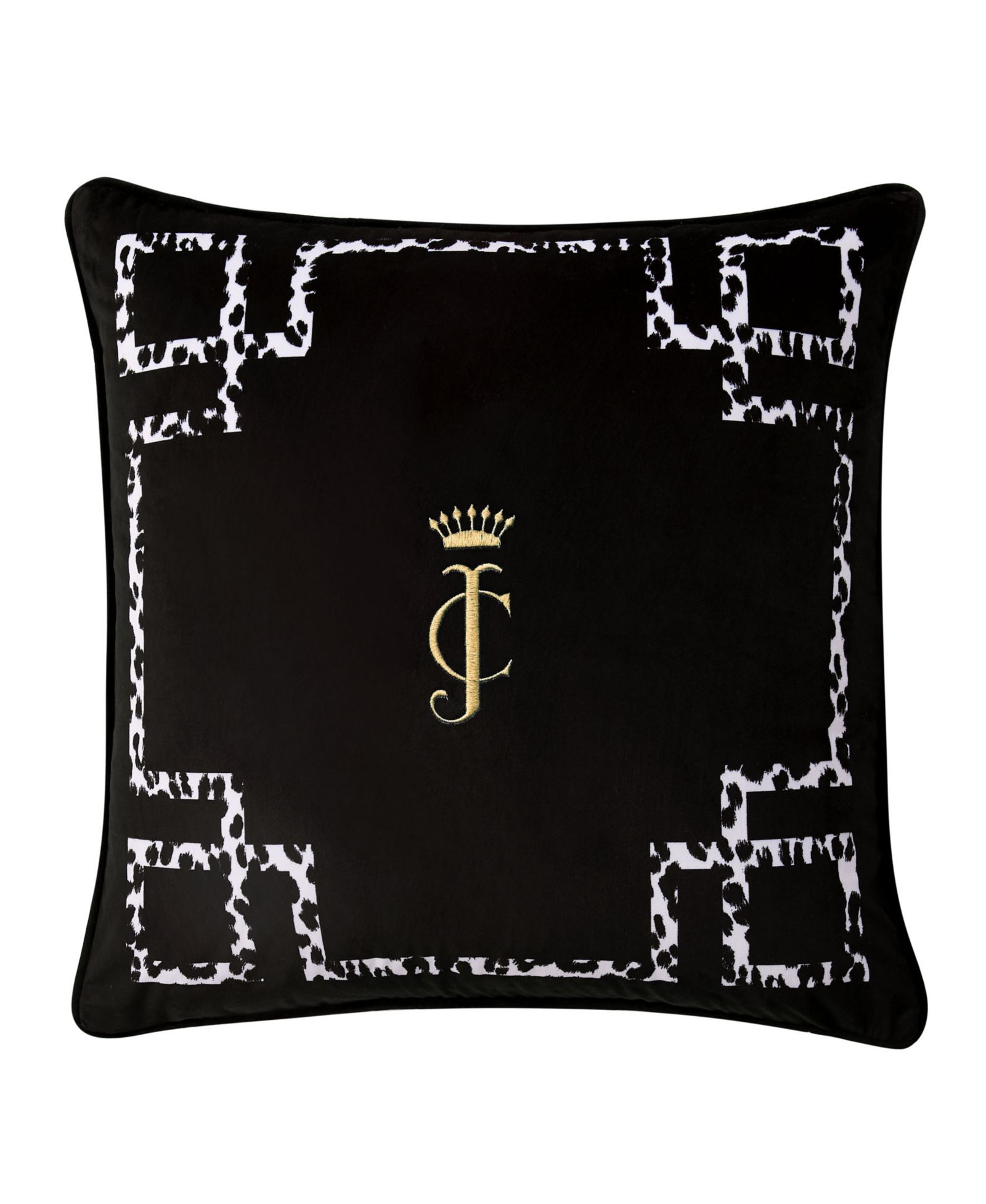 Декоративная подушка Juicy Couture Lattice Embroidered Velvet, 20" x 20"