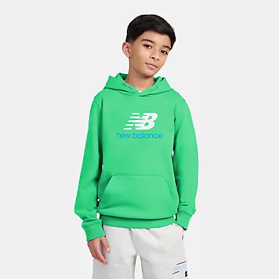 French Terry Stacked Logo Hoodie