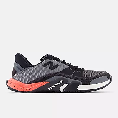 Black with Grey and Urgent Red