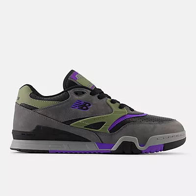 Grey with Black and Purple