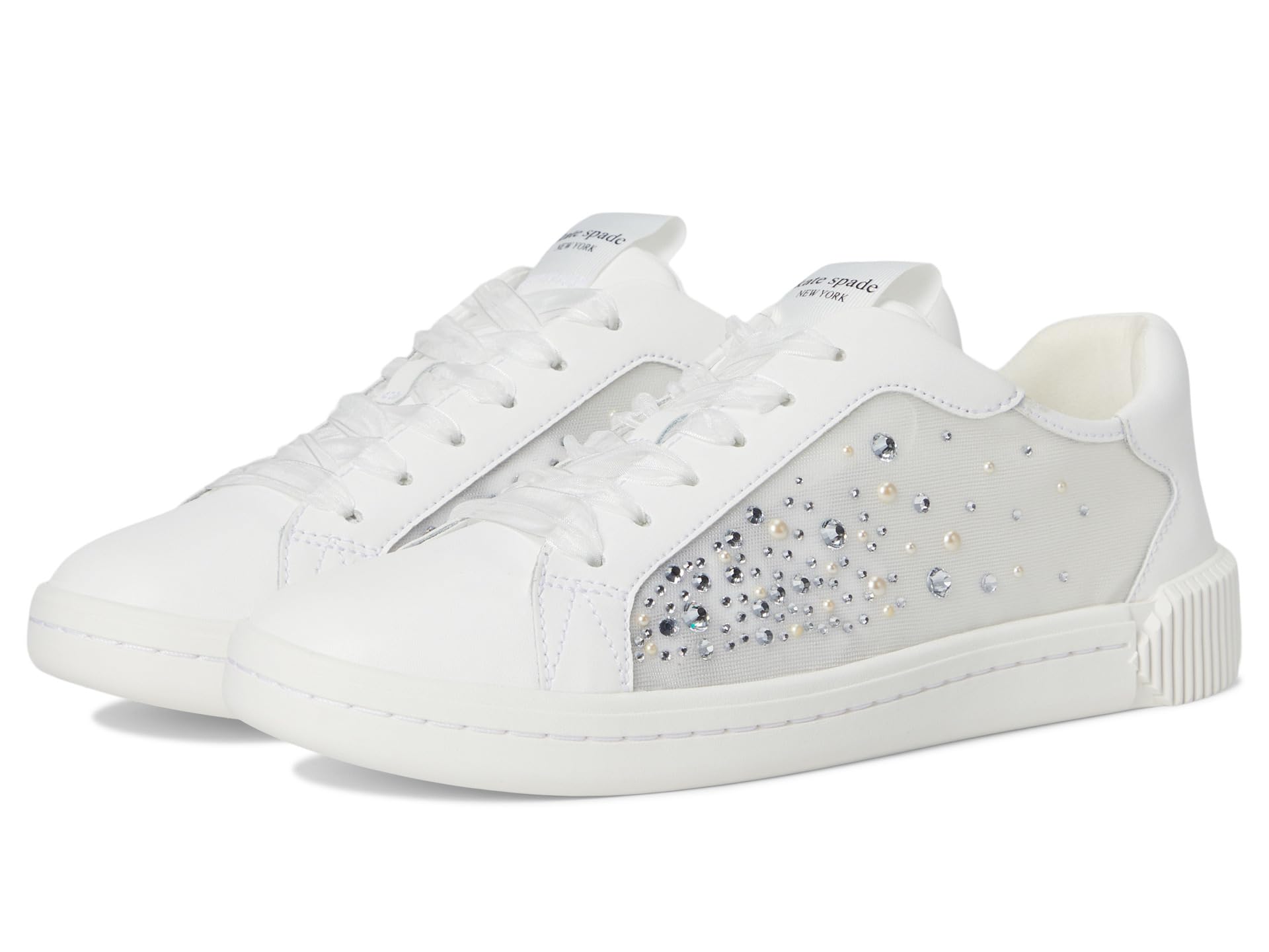 Tori Crystals Lace Up Sneakers