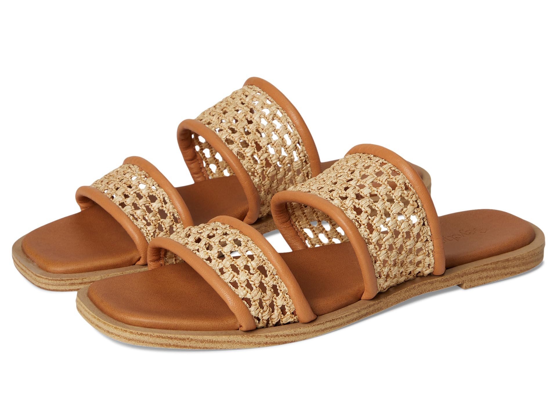 Water Lilly Leather Slide Sandal
