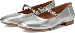 Silver Faux Leather