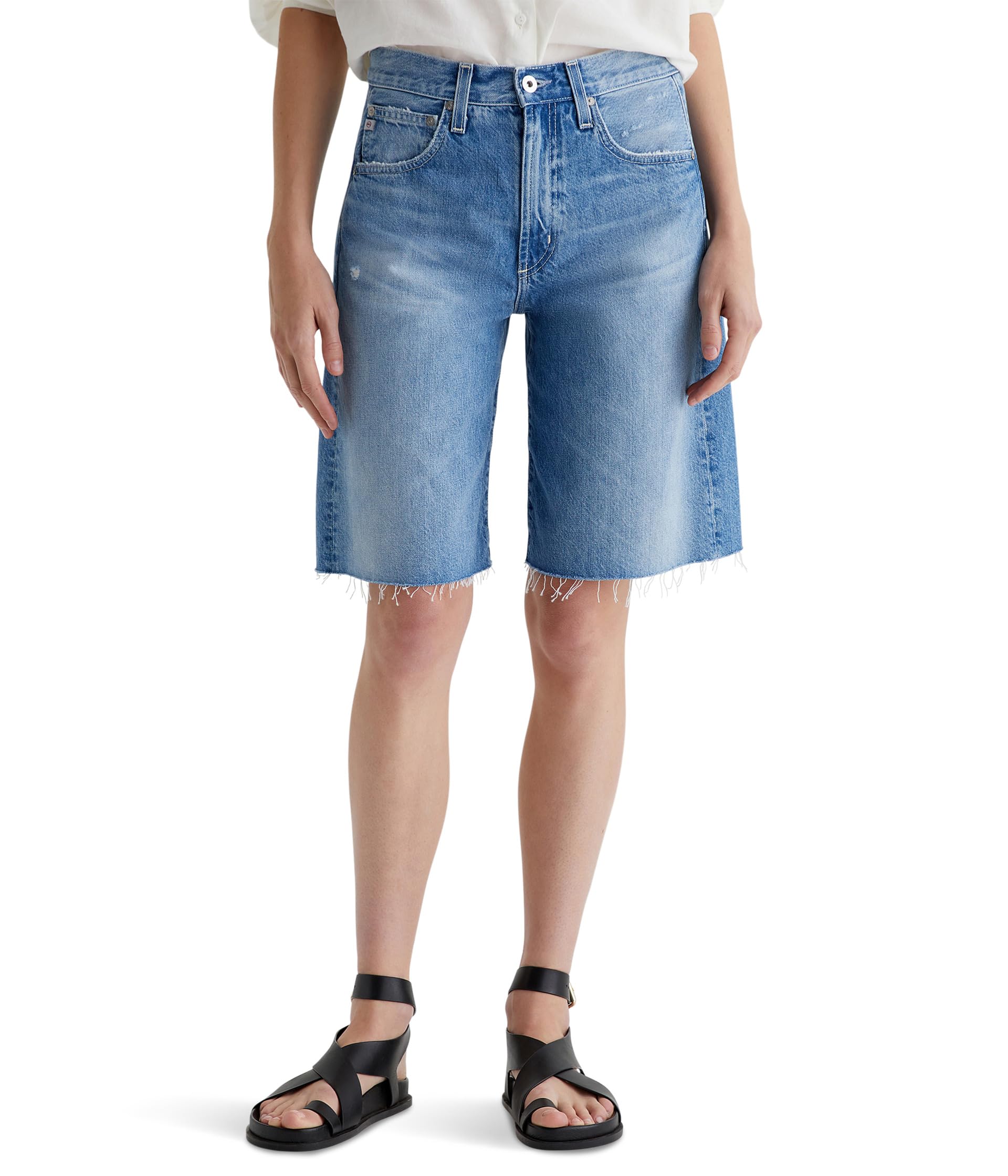 Hattie High-Rise Barrel Shorts