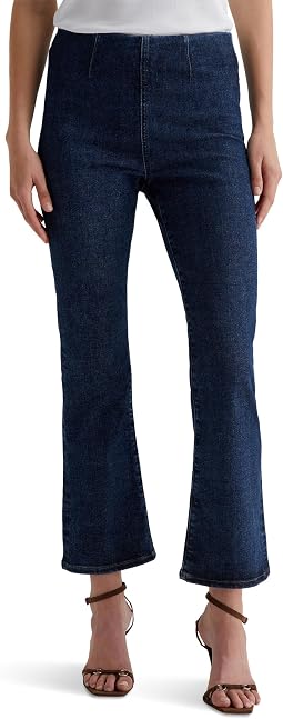 AG Jeans Женские джинсы Farrah Mid-Rise Pull-On Crop в цвете Hyacinth