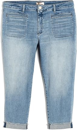Джинсы KUT from the Kloth Amy Crop Straight Leg Roll Up