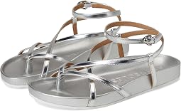 Silver Metallic Faux Leather