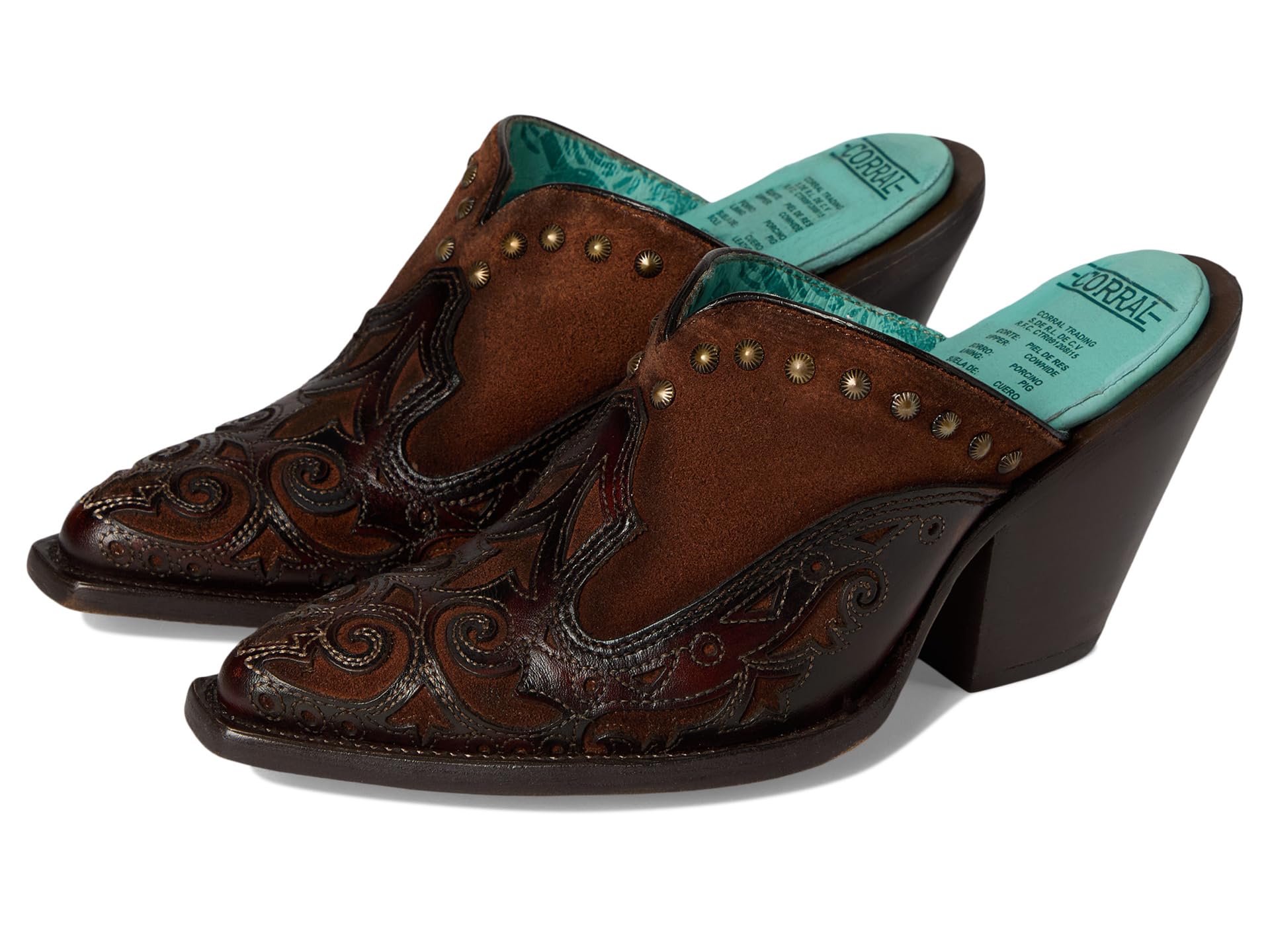 Мюли Lady Inlay & Embroidery & Studs Corral Boots