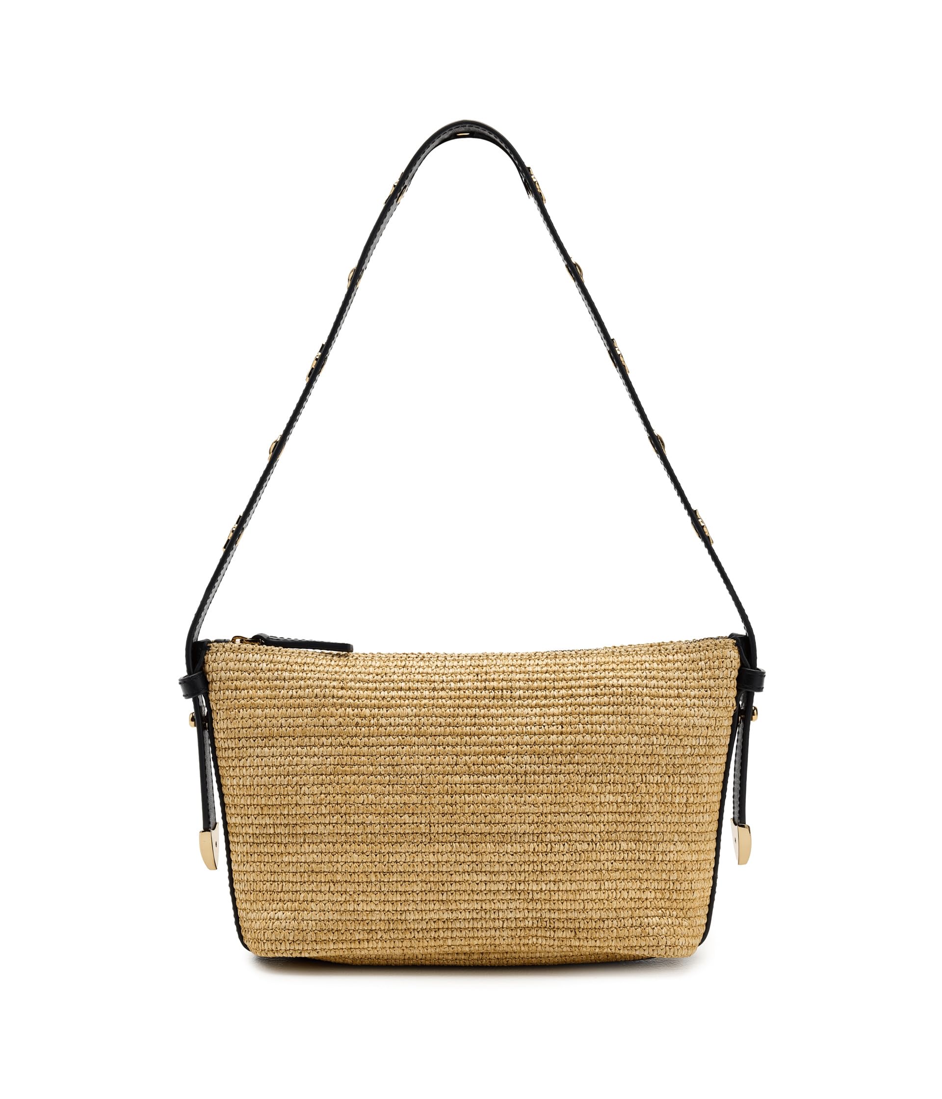 Женская сумка Straw Leather Sun Stud Shoulder