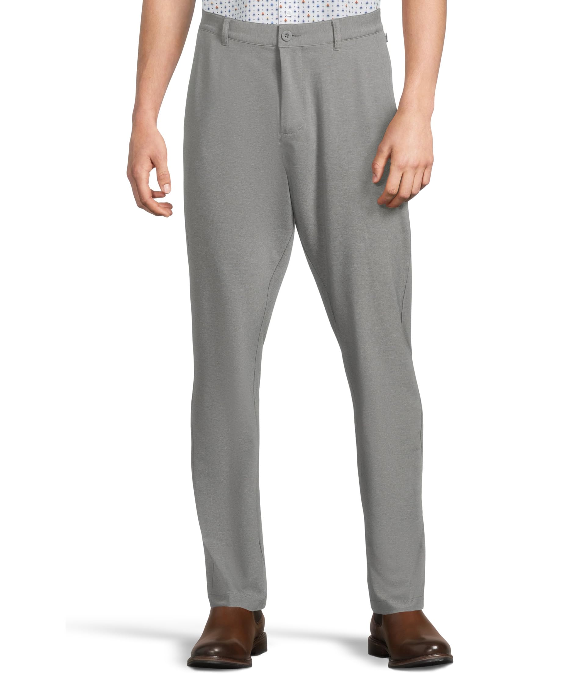 Johnston & Murphy Мужской XC4 Heathered Performance Flat Front Pants